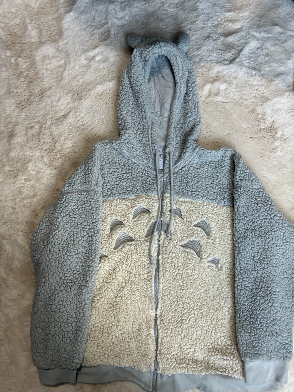 Studio Ghibli My Neighbor Totoro Sherpa Hoodie with Ears